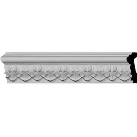 Ekena Millwork SAMPLE - 1 7/8"H x 3/4"P x 12"L Blackthorne Acanthus Leaf Chair Rail Moulding SAMPLE-MLD01X00BL